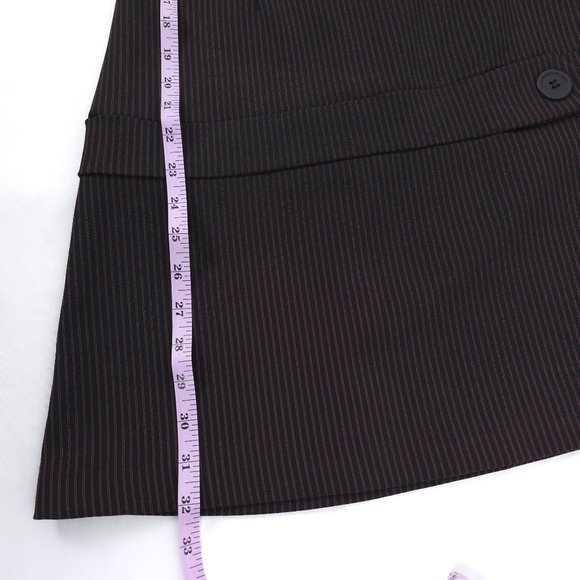 View Red Pin stripe mini dress made in the usa - Picture 12 of 16